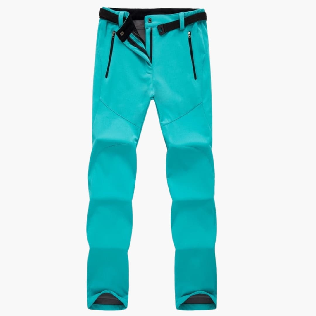Pantaloni da trekking donna con tasche con cerniera e fondo elasticizzato