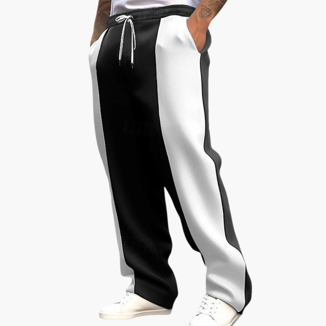 Pantalon de sport pour homme avec taille élastiquée et poches latérales