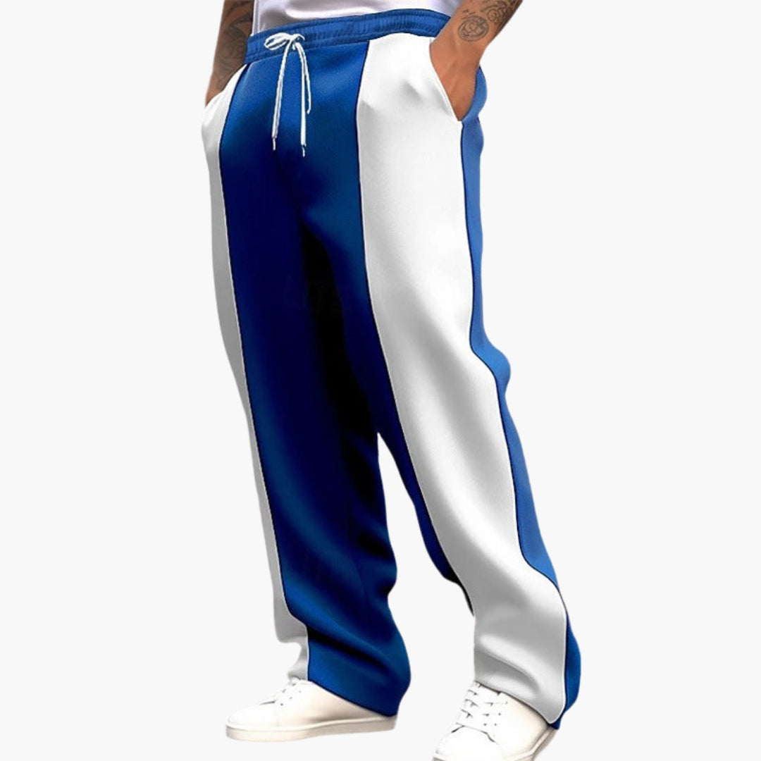 Pantalon de sport pour homme avec taille élastiquée et poches latérales