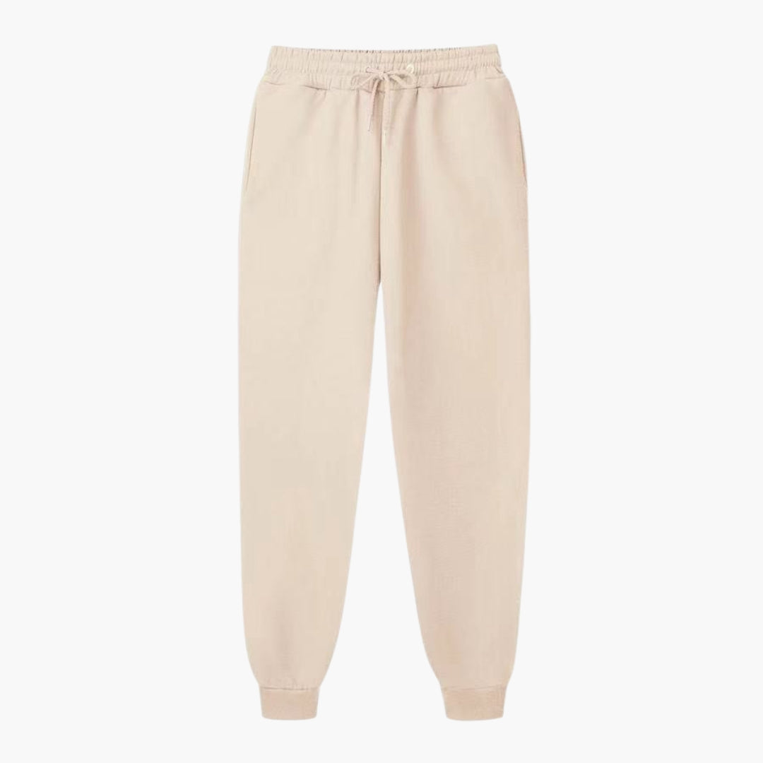 Pantalon femme avec taille élastique et poches