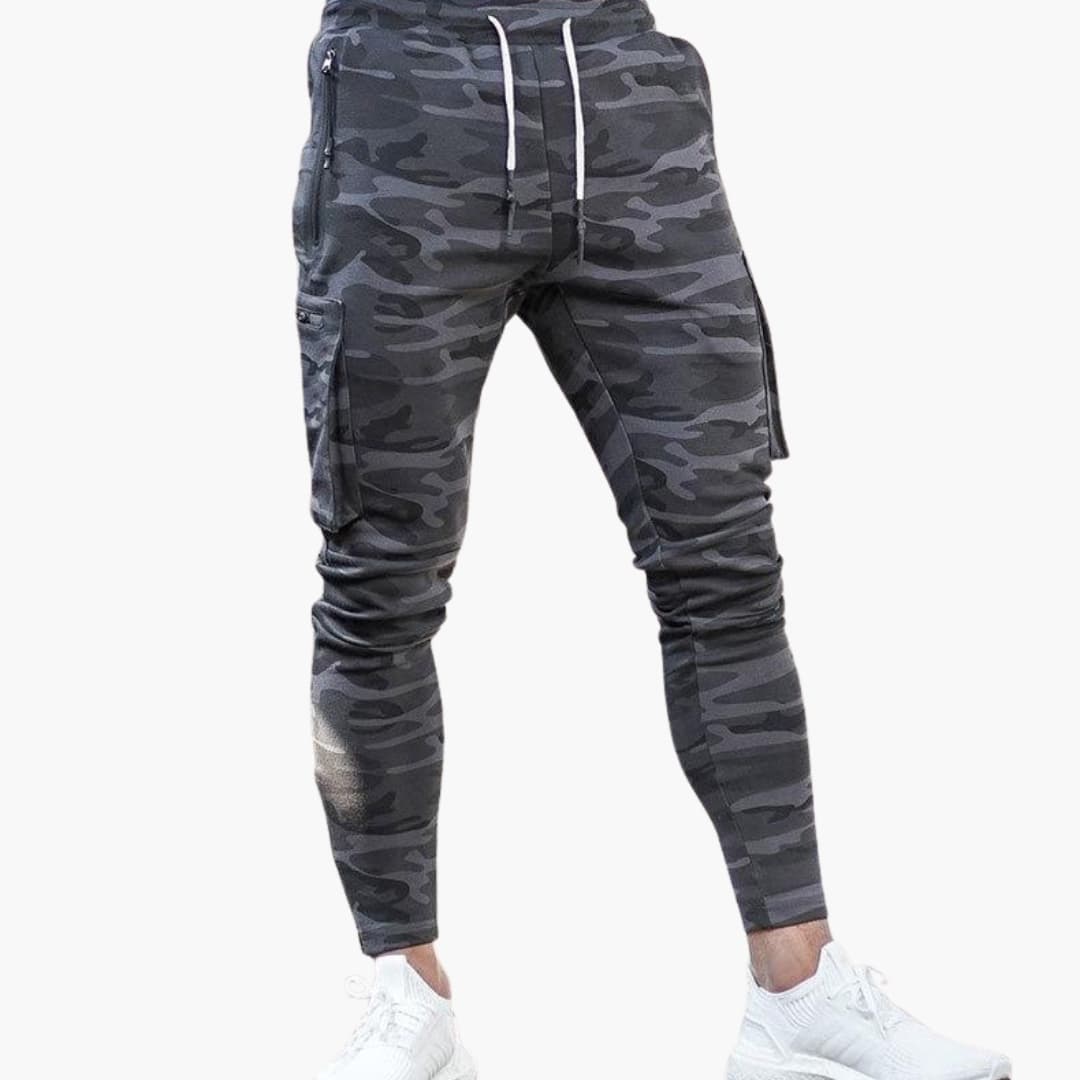 Pantalon homme avec cordon de serrage et cinq poches