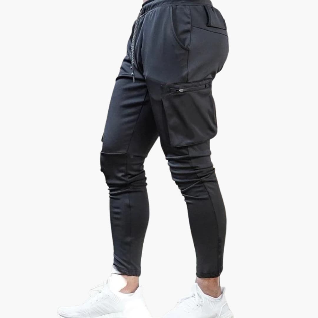 Pantalon homme avec cordon de serrage et cinq poches