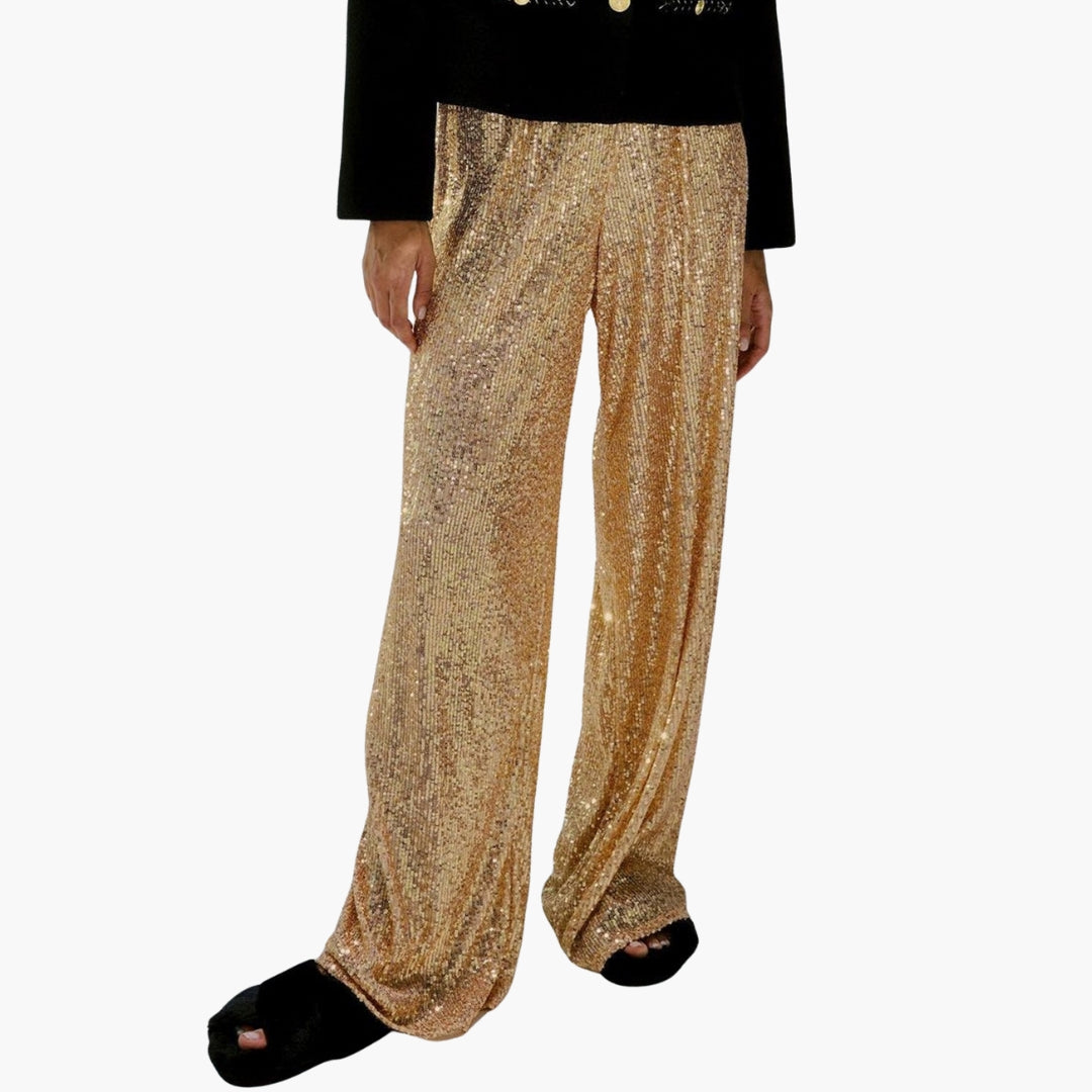 Pantalon palazzo femme à jambes larges