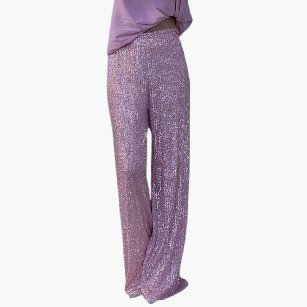 Pantalon palazzo femme à jambes larges