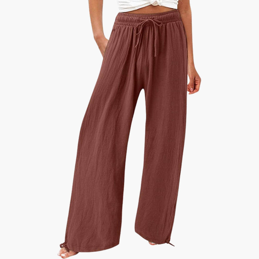 Pantalons pour femmes avec poches latérales