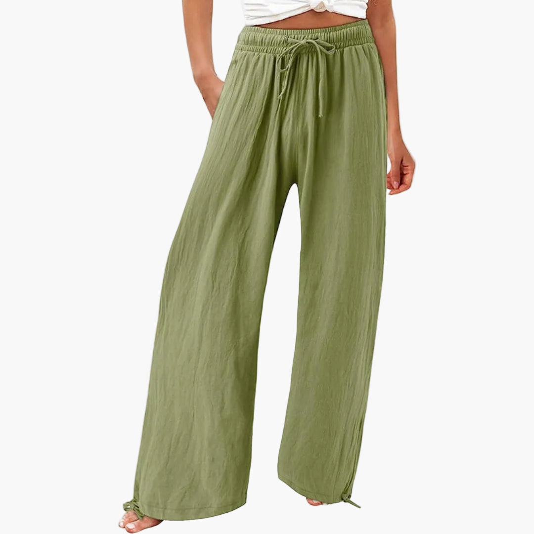 Pantalons pour femmes avec poches latérales