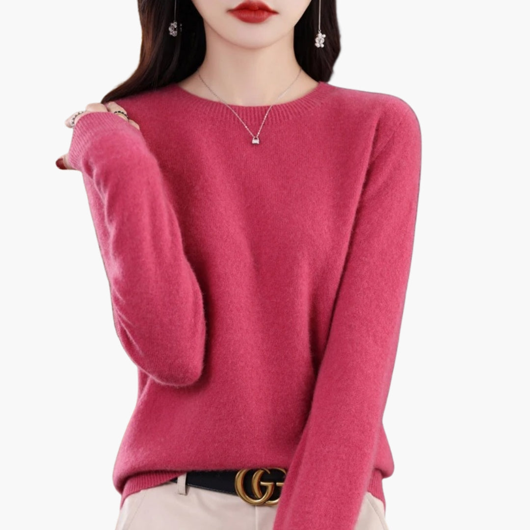 Pull Femme Col Rond à Manches Longues