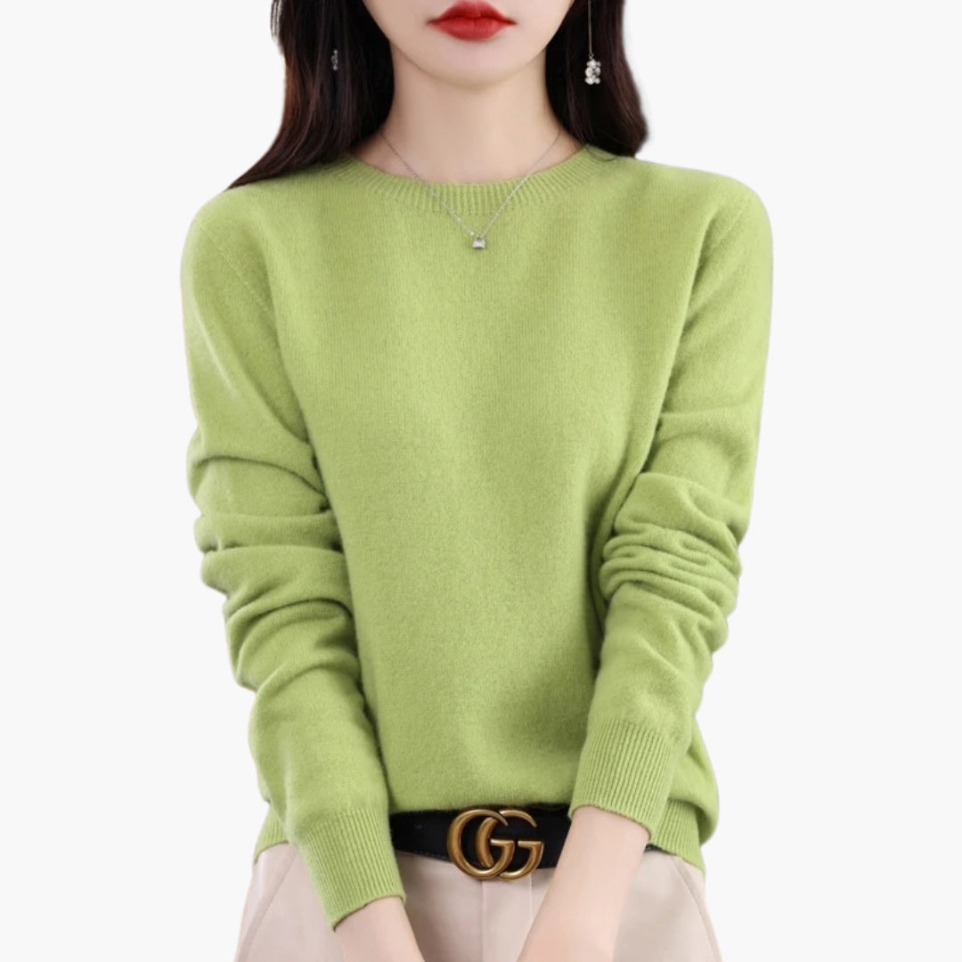 Pull Femme Col Rond à Manches Longues