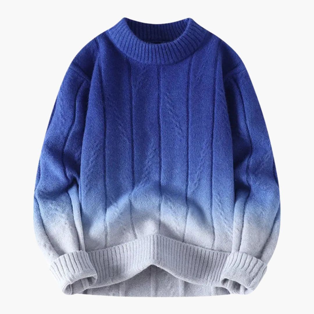 Pull Homme Col Rond Effet Dégradé