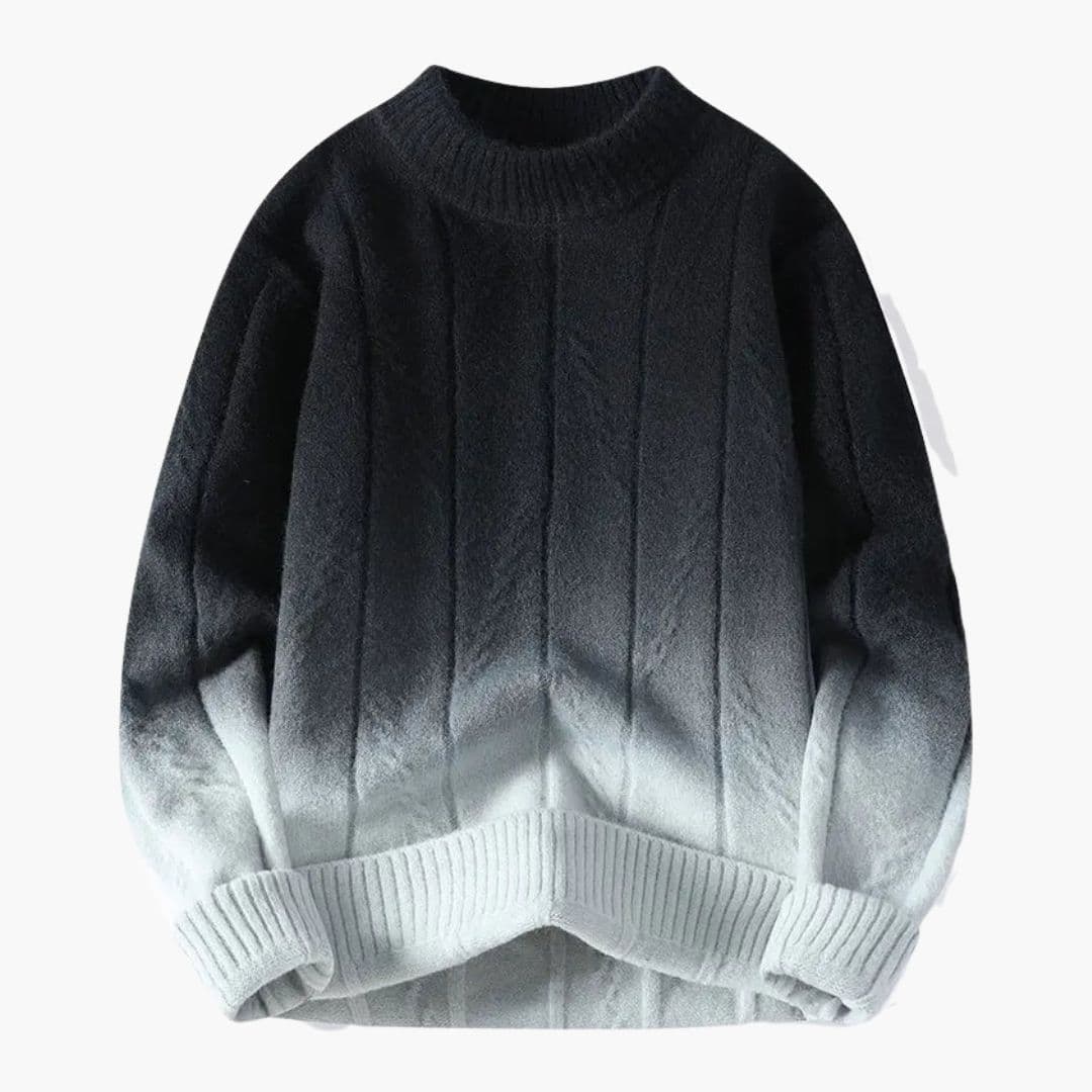 Pull Homme Col Rond Effet Dégradé
