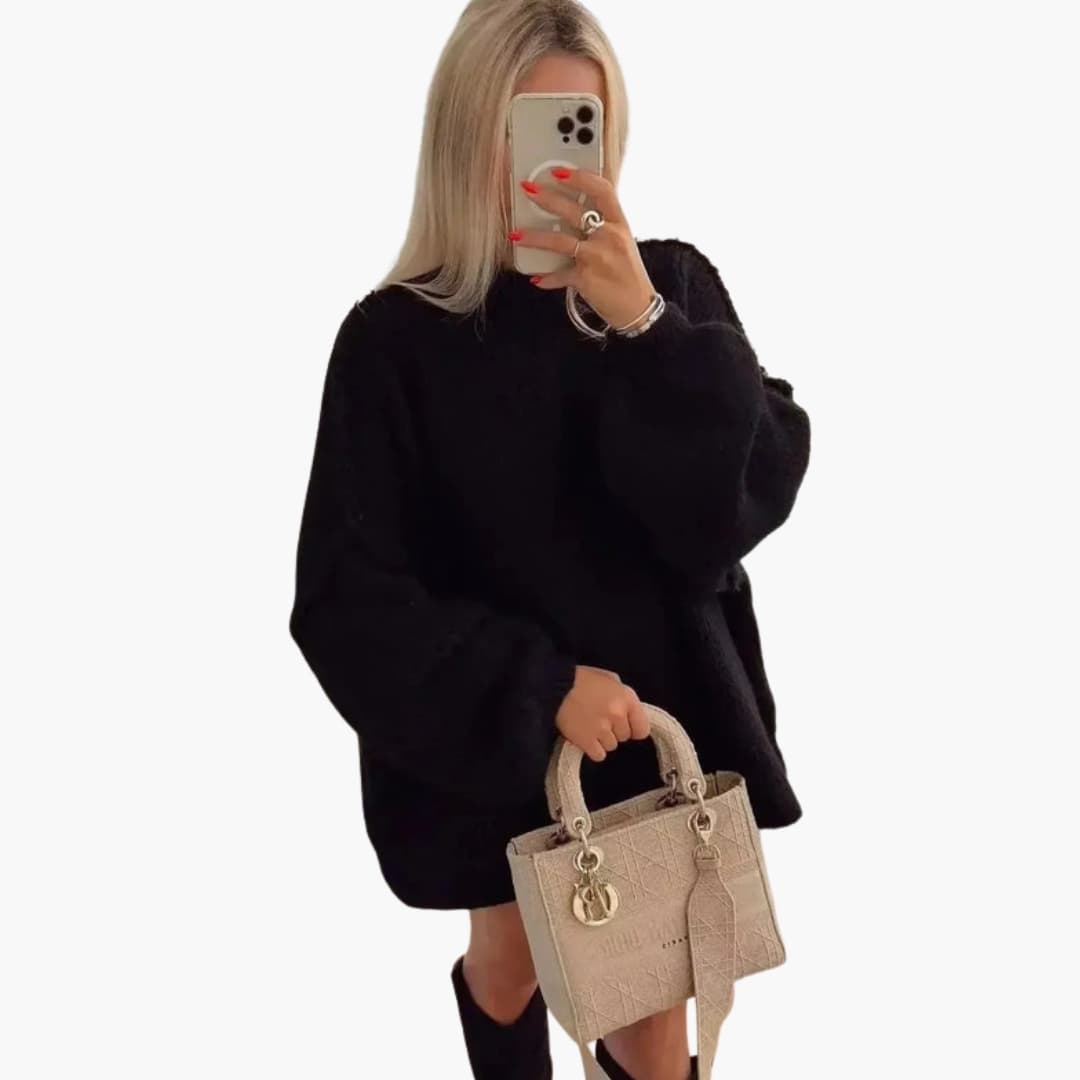 Oversize jesienny sweter dla kobiet