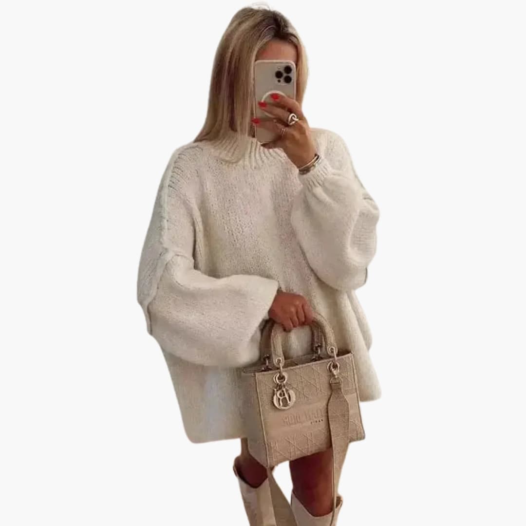 Oversize jesienny sweter dla kobiet