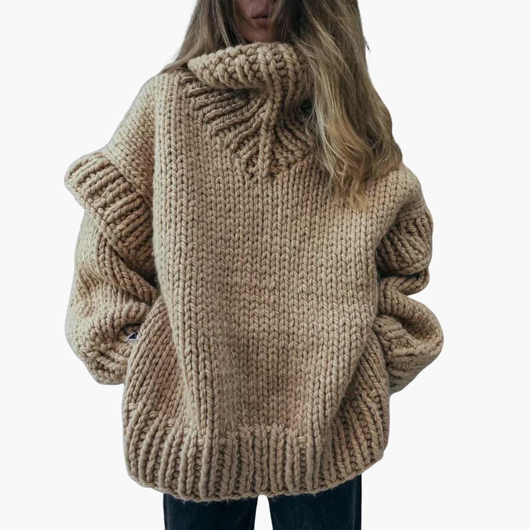 Damtröja med polokrage och långa ärmar