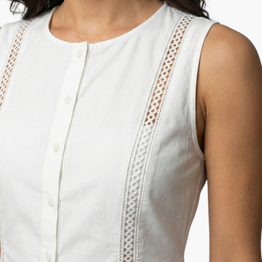 Vestito Mini Donna con Bottoni sul Davanti
