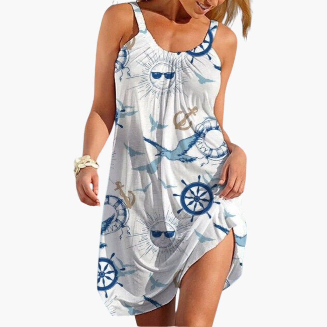 Robe de plage pour femmes avec surface imprimée