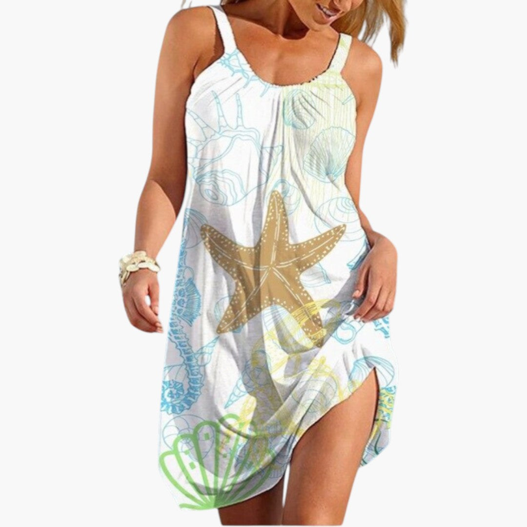 Robe de plage pour femmes avec surface imprimée