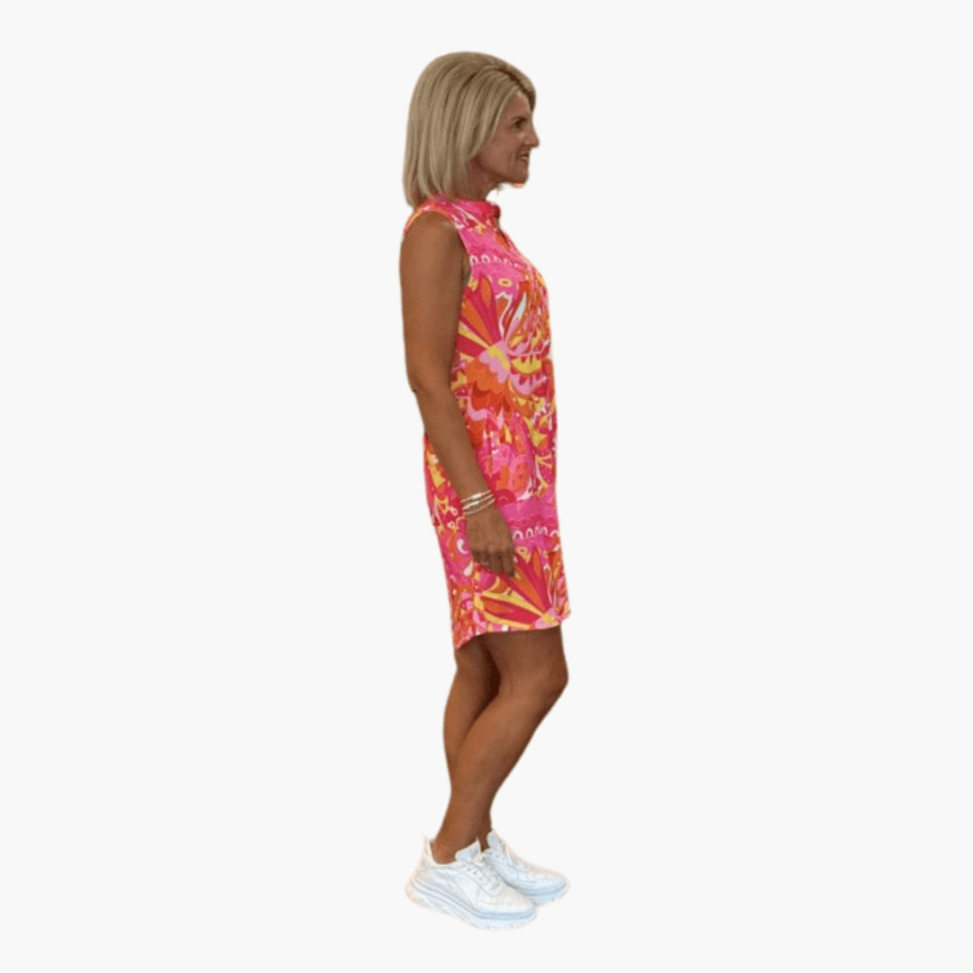 Vestito da donna con scollo a V e tasche
