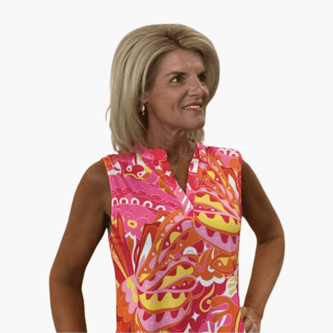 Vestito da donna con scollo a V e tasche