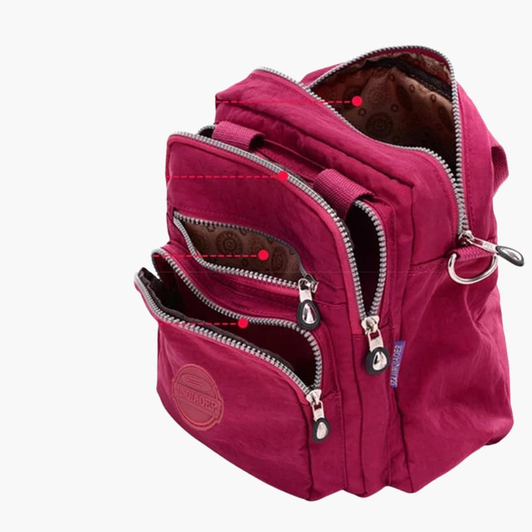 Borsa a tracolla per donne con tracolla regolabile e multiple tasche