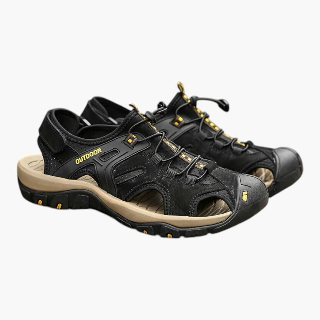 Sandales Confortables Homme a Bout Fermé et Semelles en Caoutchouc