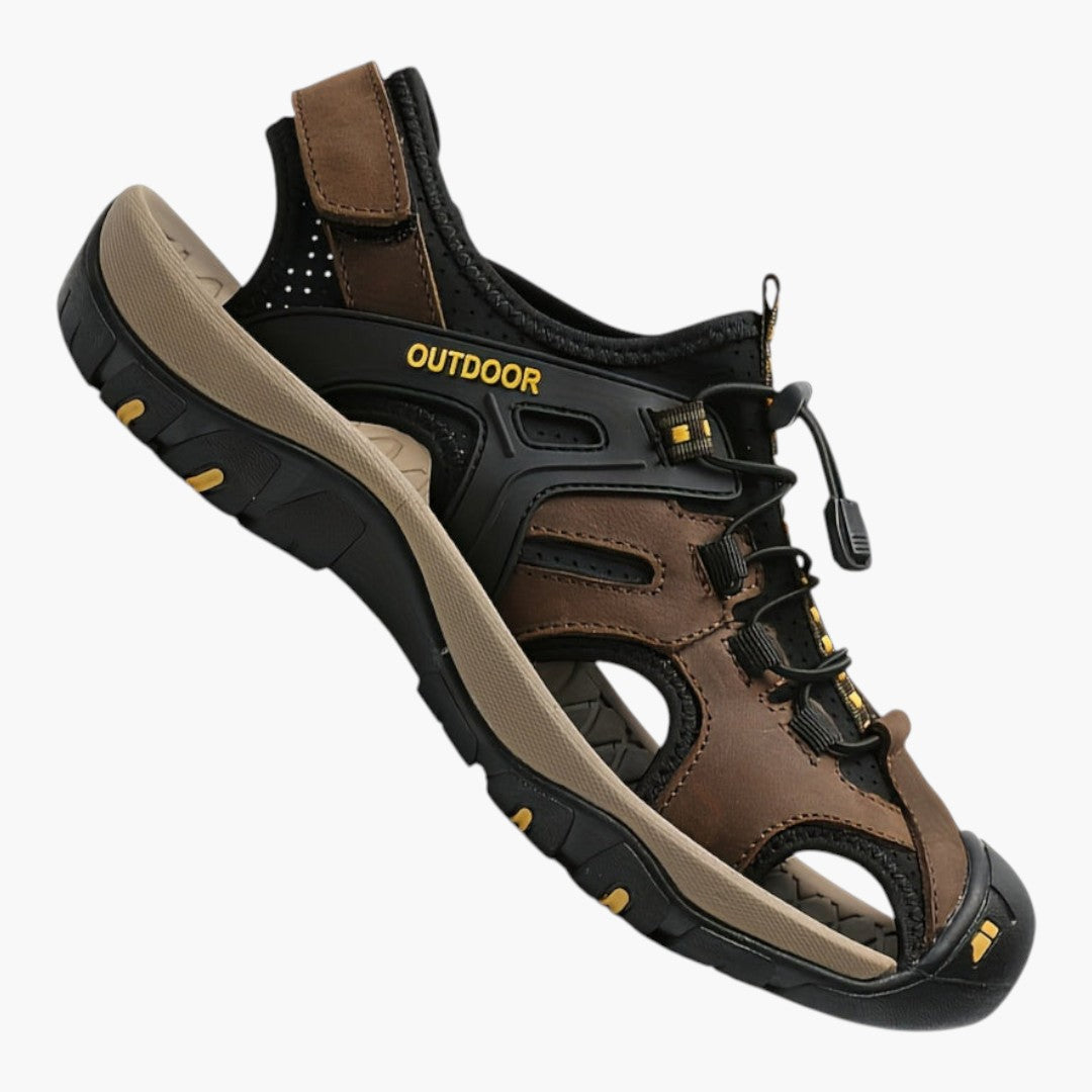 Sandales Confortables Homme a Bout Fermé et Semelles en Caoutchouc