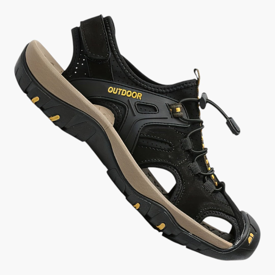 Sandales Confortables Homme a Bout Fermé et Semelles en Caoutchouc