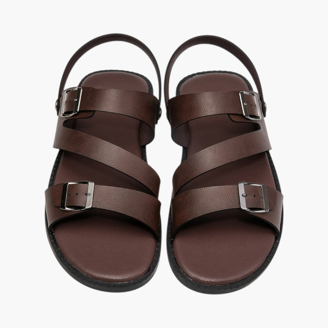 Sandales Confortables Homme avec Boucle Métallique Réglable