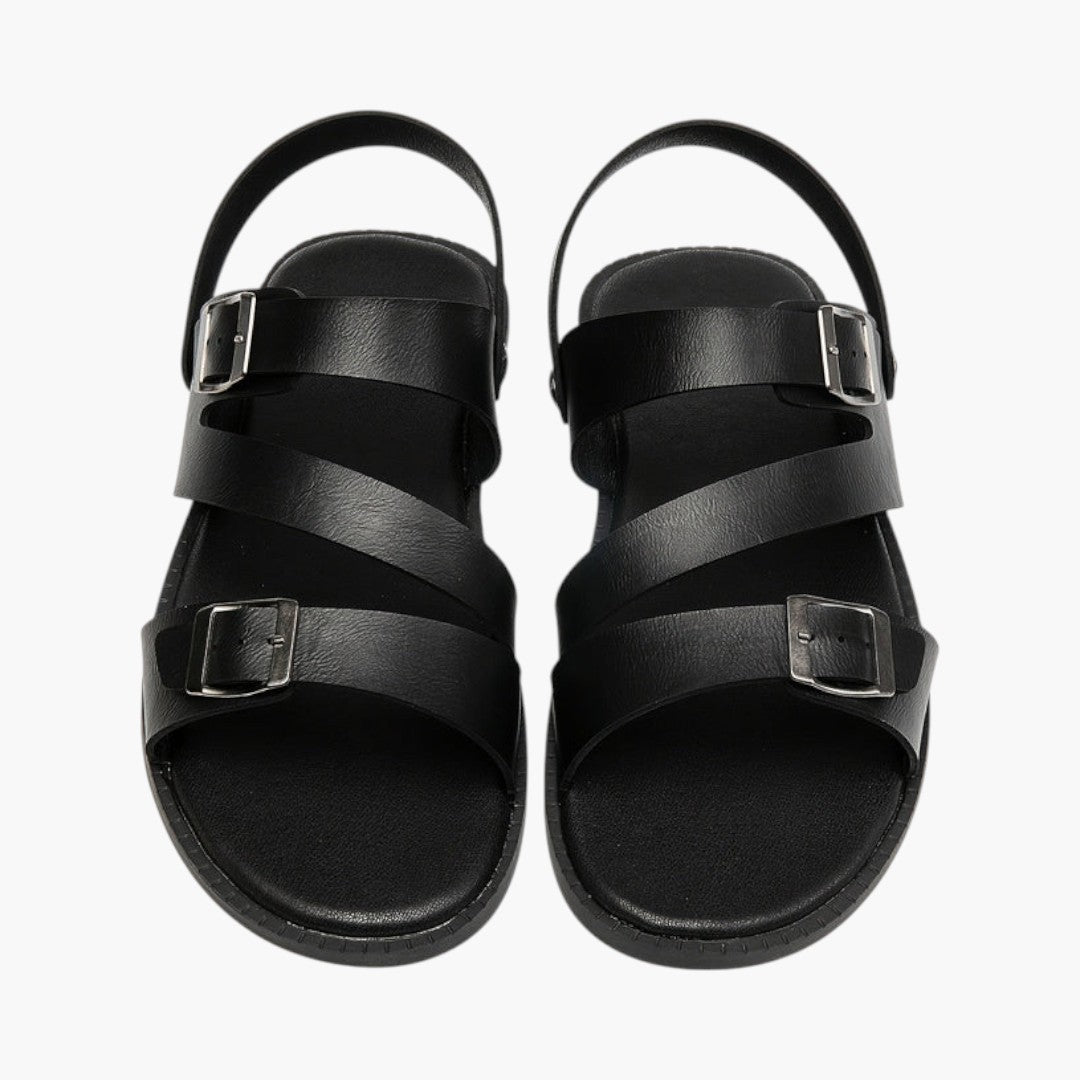 Sandales Confortables Homme avec Boucle Métallique Réglable