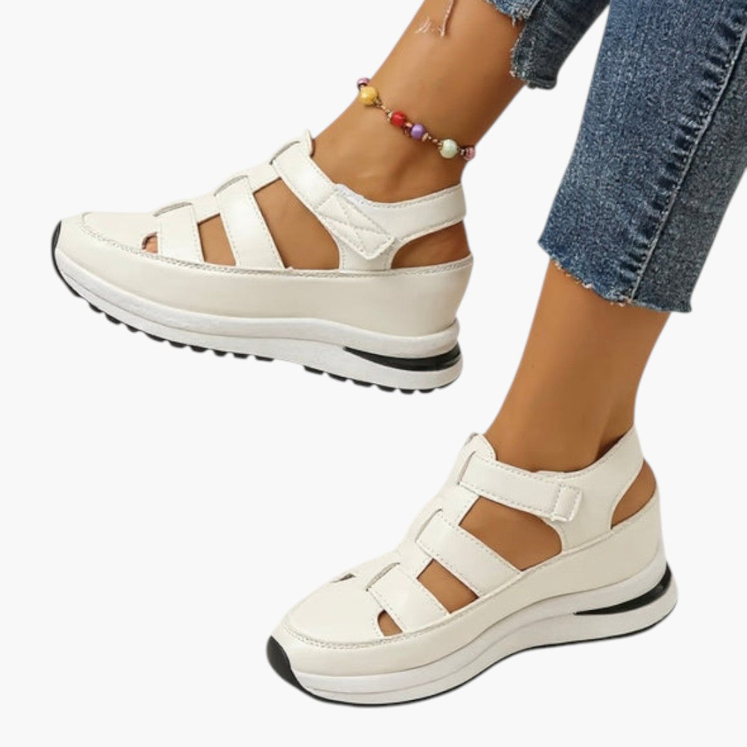 Sandali donna con zeppa e cinturini regolabili