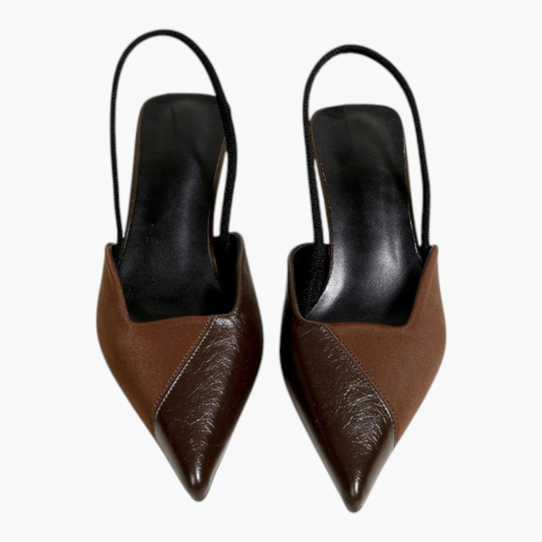 Sandales Femme avec Talon Moyen et Fermeture Sans Lacets