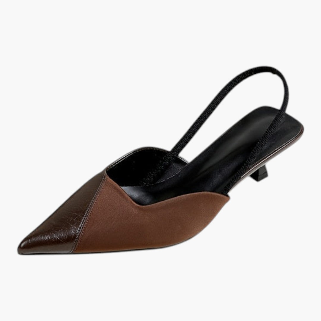 Sandales Femme avec Talon Moyen et Fermeture Sans Lacets