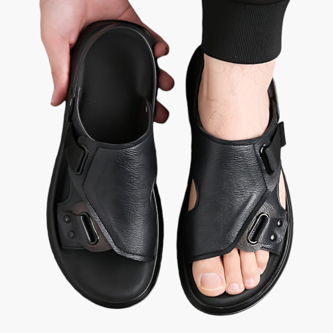 Sandales Homme a Semelle Antidérapante et Fermeture ajustable