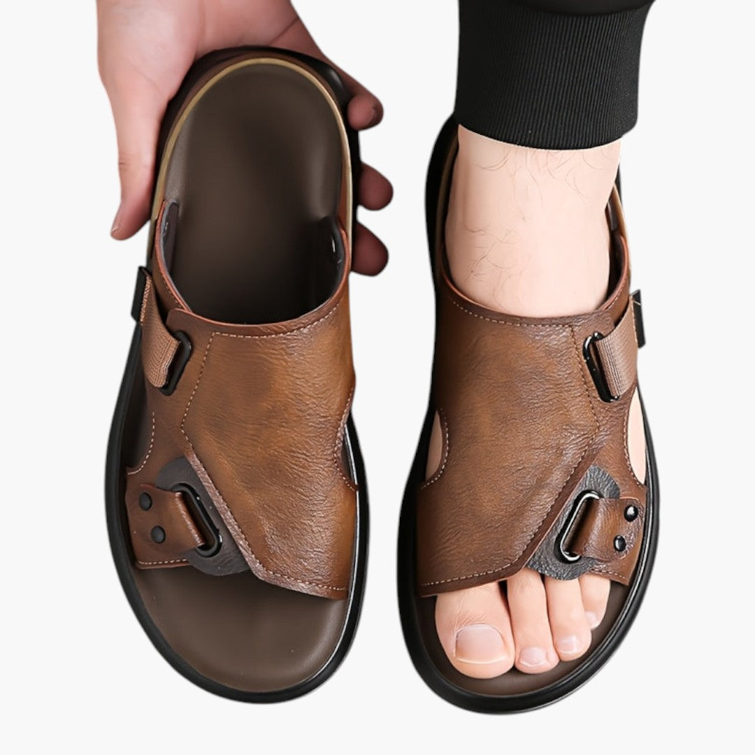 Sandales Homme a Semelle Antidérapante et Fermeture ajustable