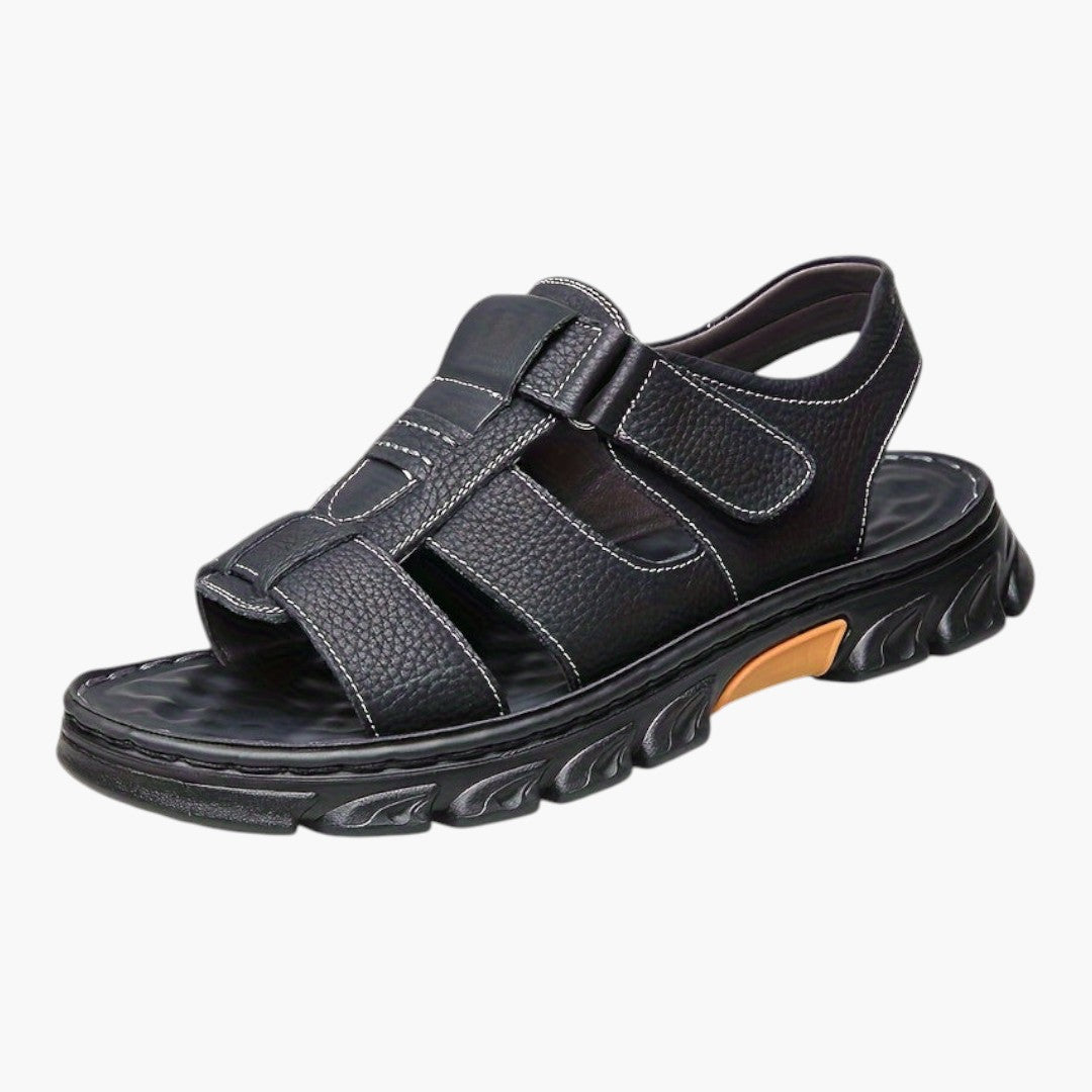 Herren Sandalen mit Gummisohlen und offenem Zehenbereich