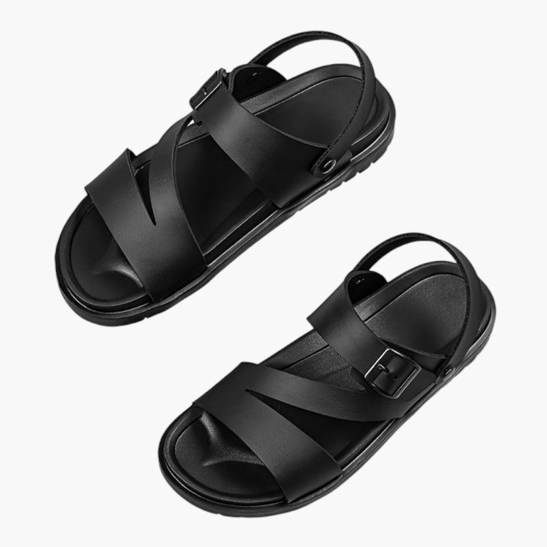 Sandales Homme avec Brides Croisées et Semelle Épaisse
