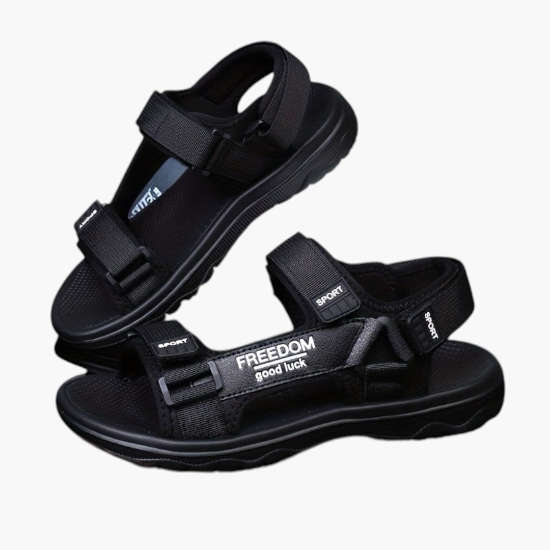 Sandales Homme avec Fermeture Ajustable et Semelle Épaisse