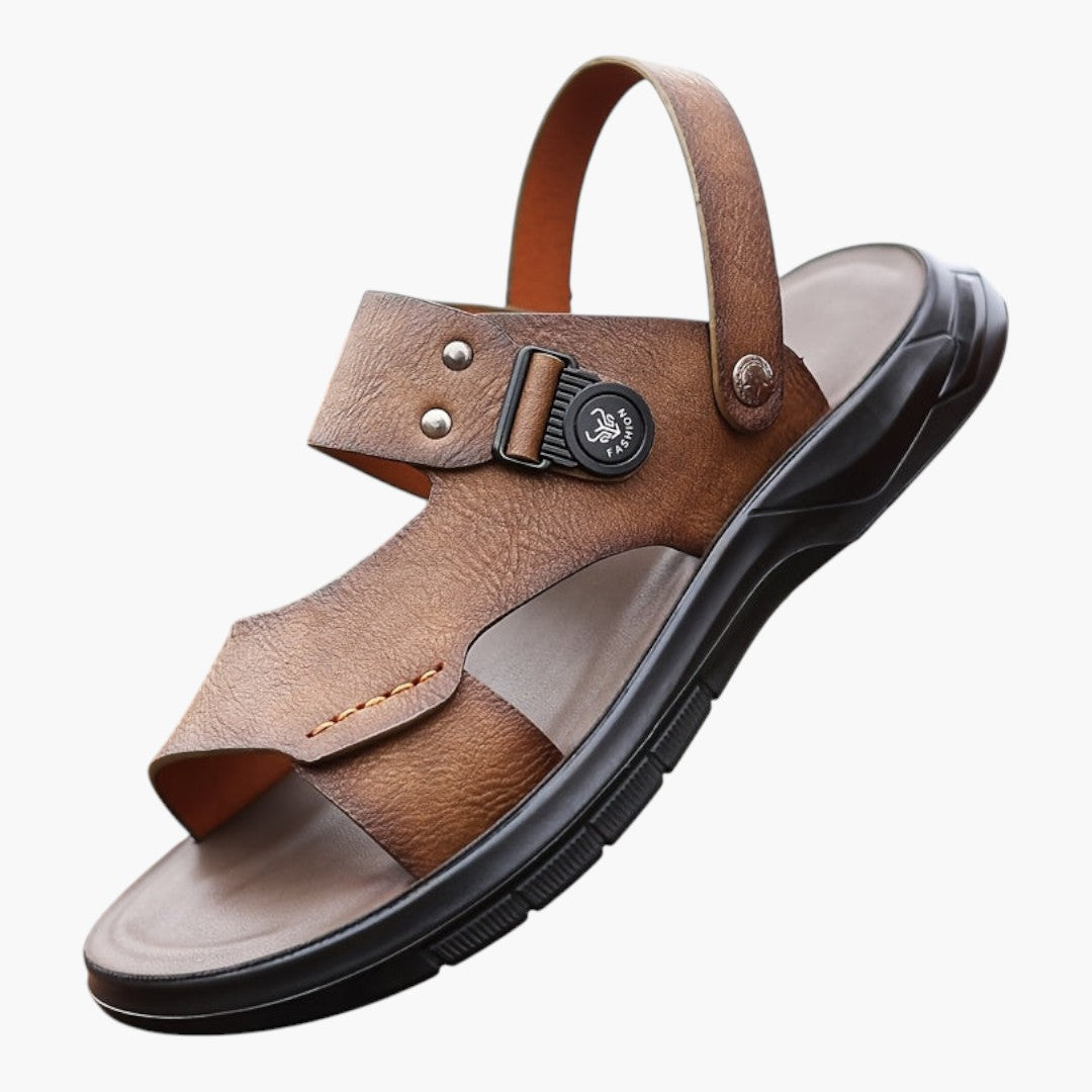 Sandales Homme avec Semelle Souple et Fermeture Sans Lacets