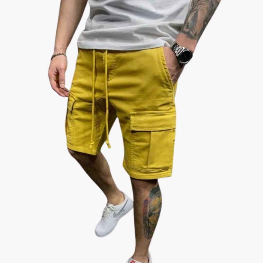 Men's Knee-Length Short Cargo with Flap Pockets