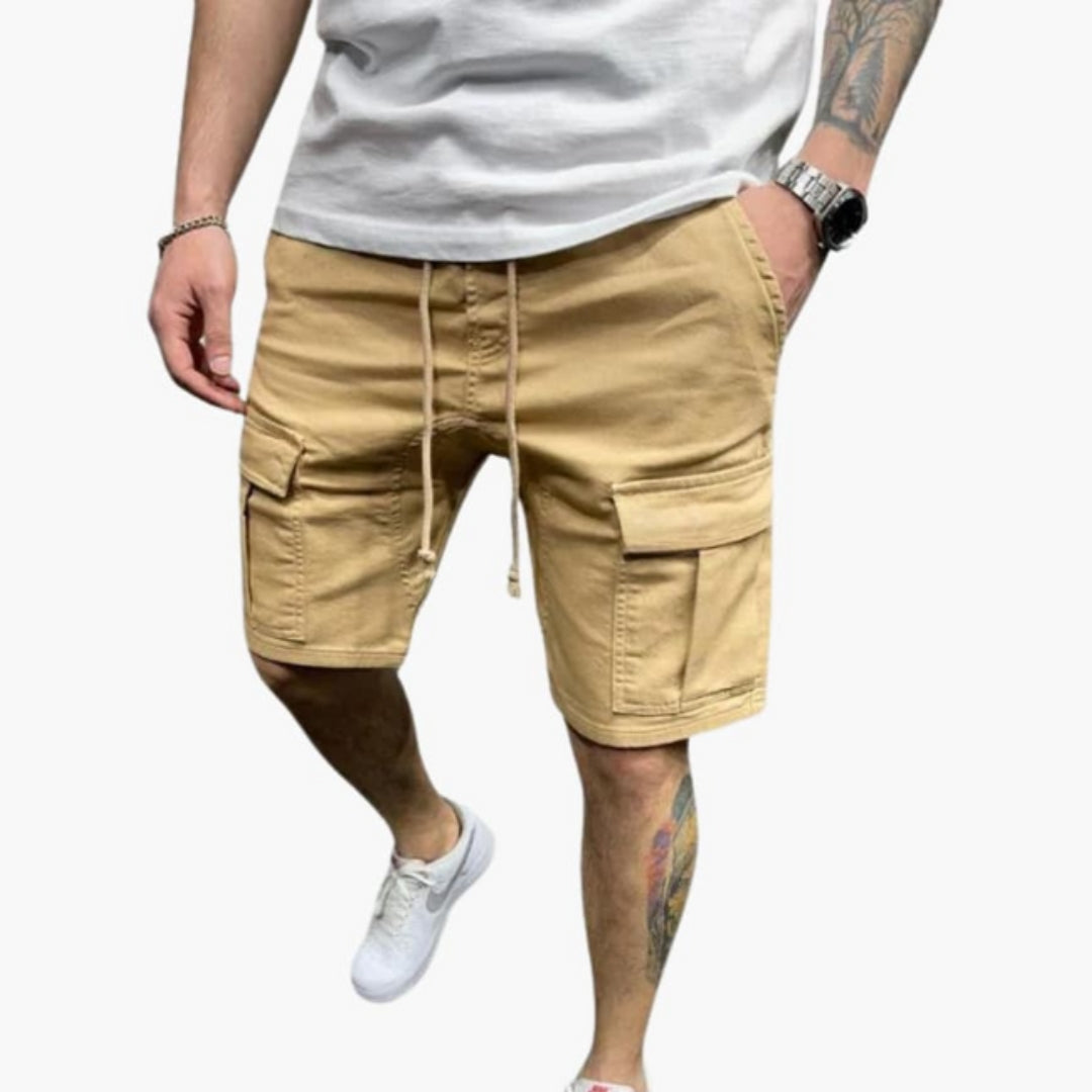 Men's Knee-Length Short Cargo with Flap Pockets