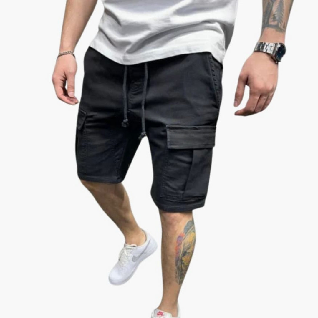 Men's Knee-Length Short Cargo with Flap Pockets