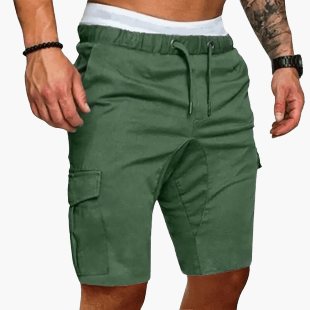 Kurze Herrenhose mit elastischem Bund