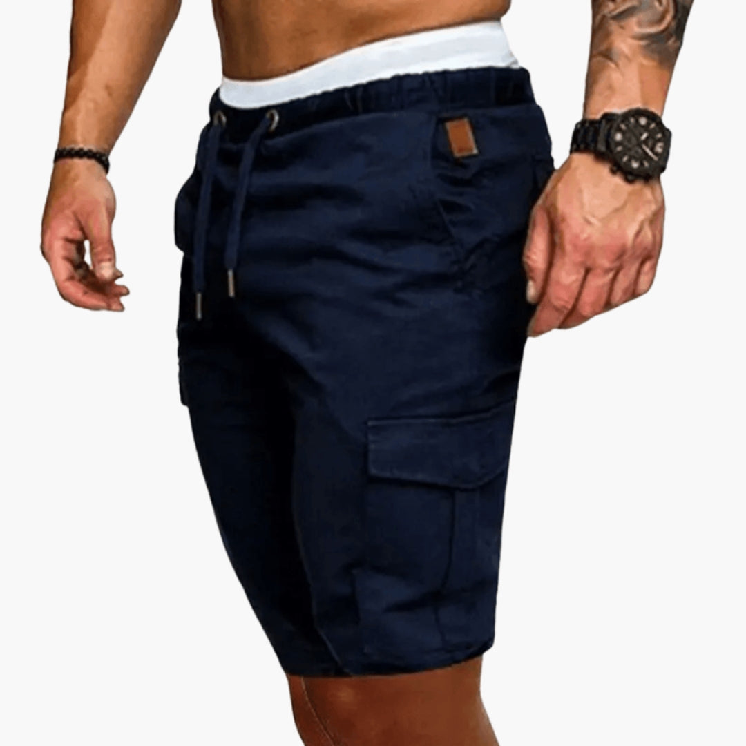 Kurze Herrenhose mit elastischem Bund