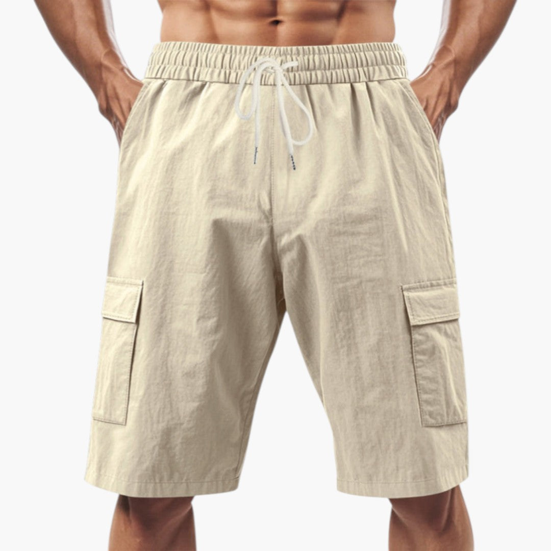 Pantaloncini Cargo Uomo con Coulisse e Tasche