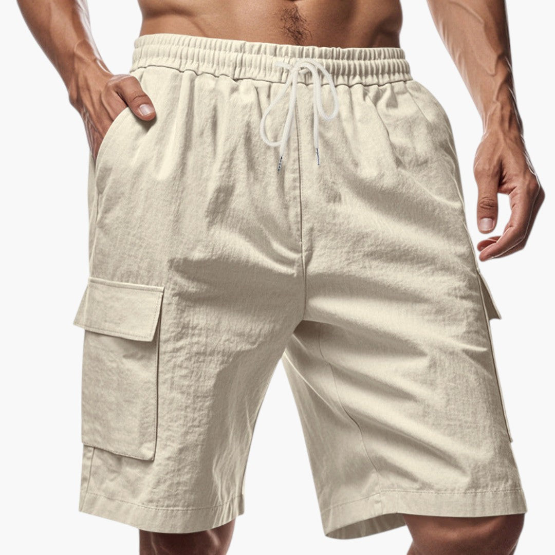 Pantaloncini Cargo Uomo con Coulisse e Tasche