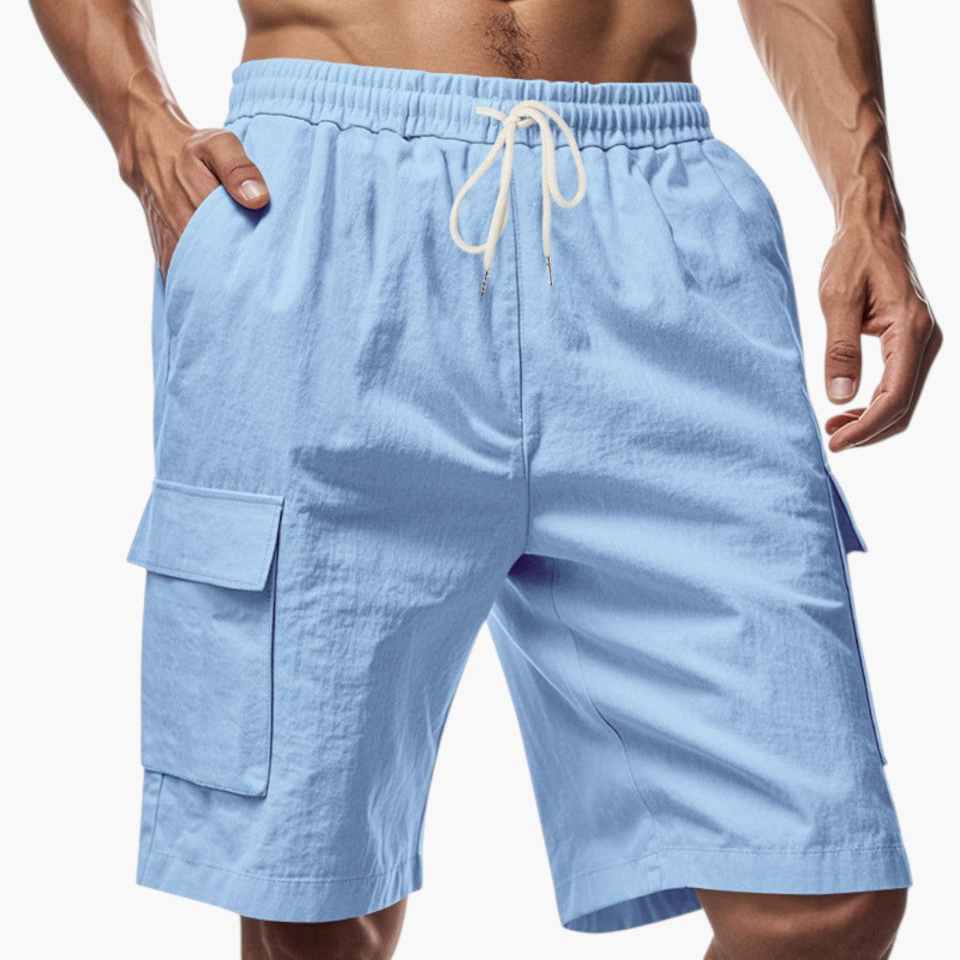 Pantaloncini Cargo Uomo con Coulisse e Tasche