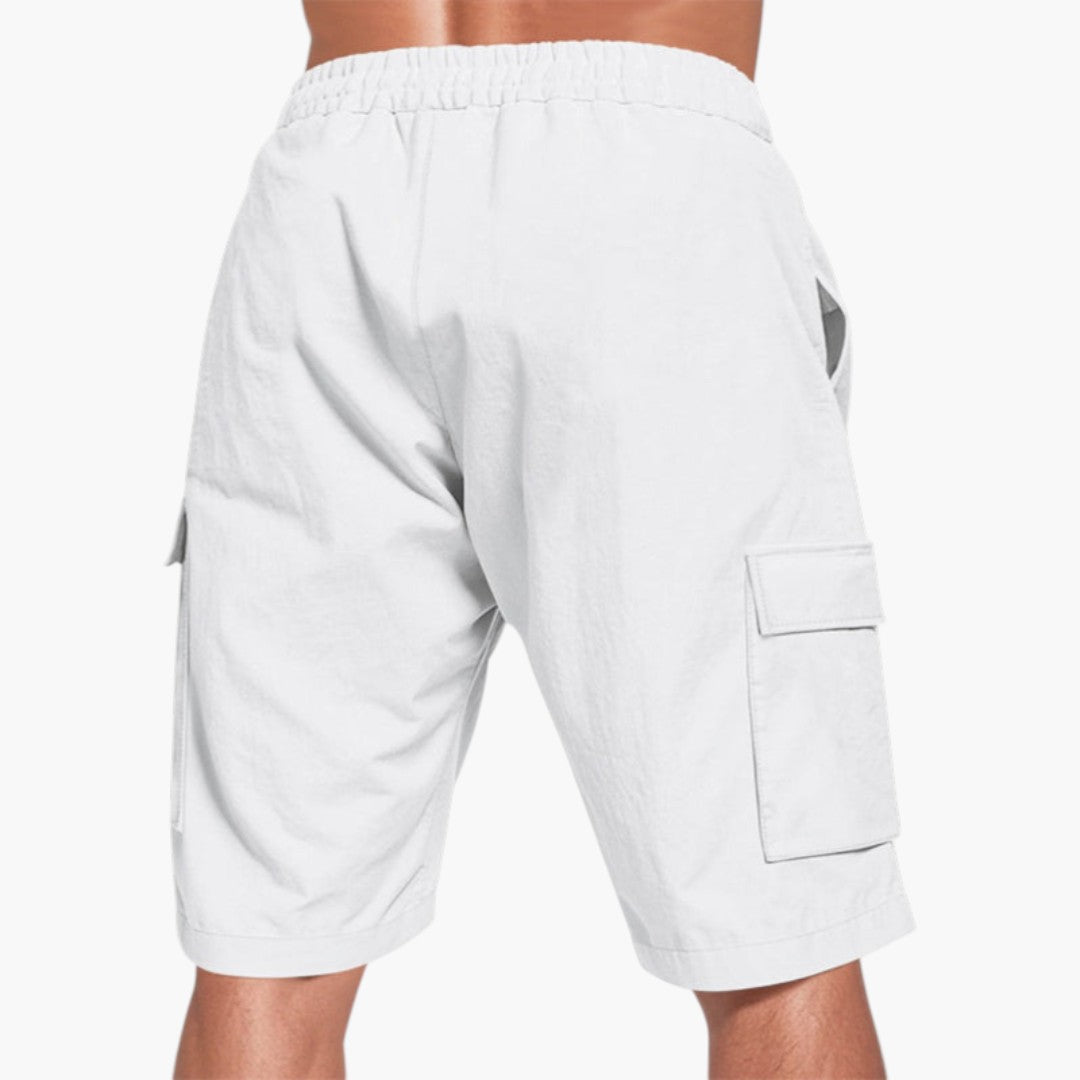 Pantaloncini Cargo Uomo con Coulisse e Tasche