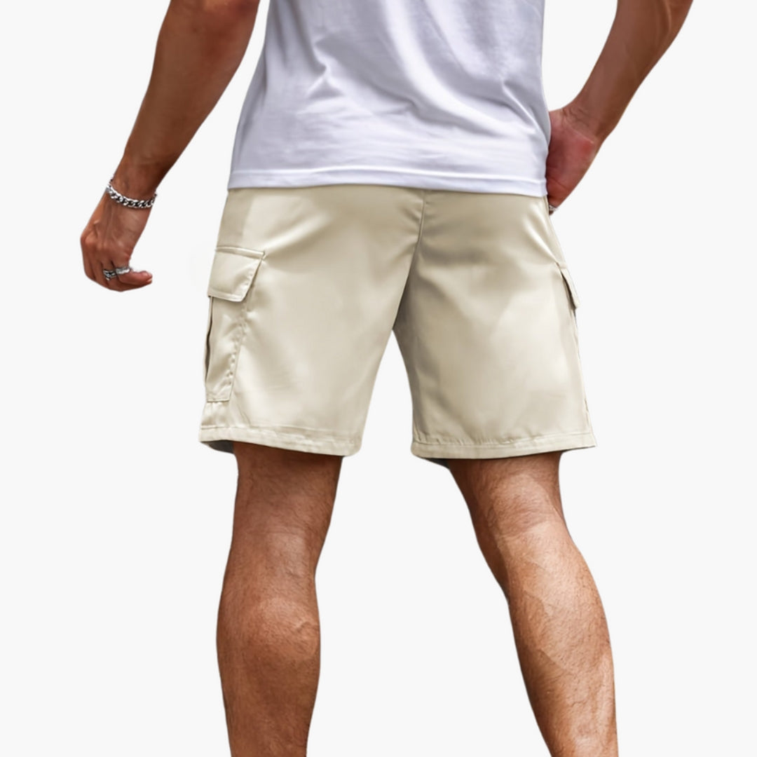 Short Cargo Homme avec Ourlet Droit
