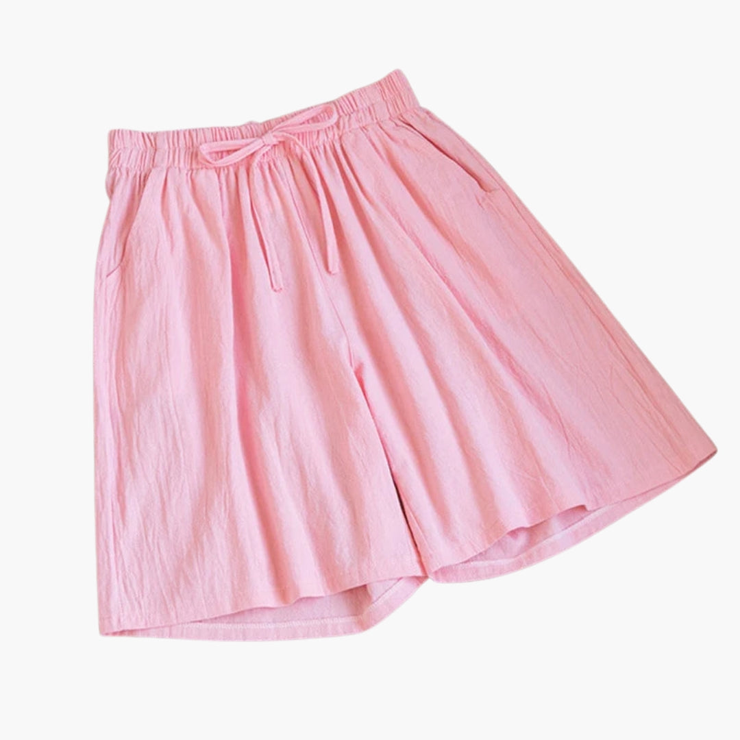 Gonna corta da donna lunghezza al ginocchio con vita elastica