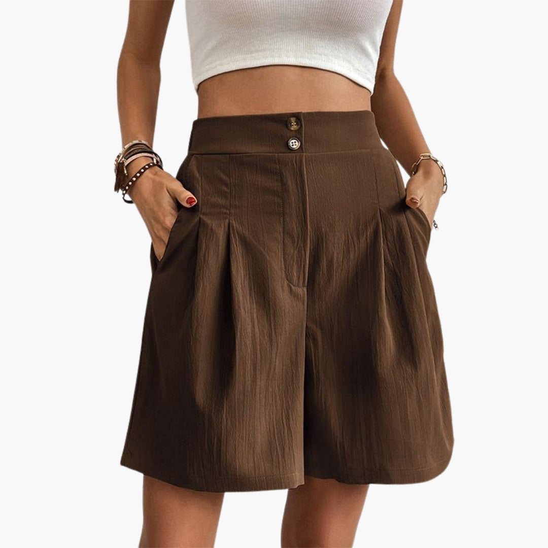 Short High Waist Women with Wide Legs