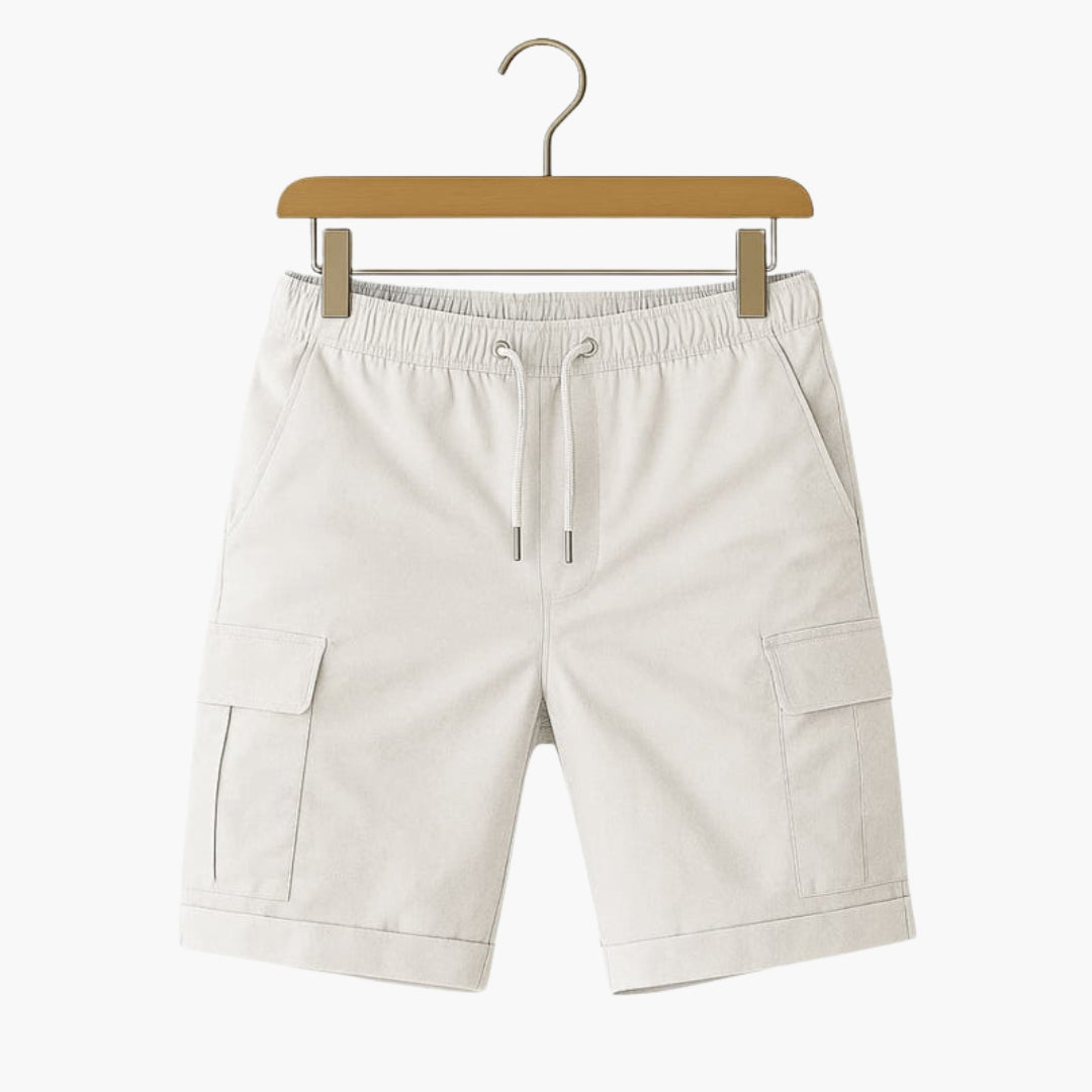 Short cargo homme a cordon de serrage
